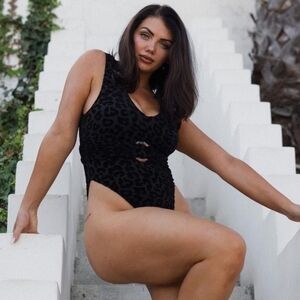 Toluca Swim Artemis Midi One Piece Swimsuit - Panthera